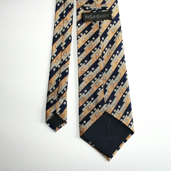 {Yves St. Laurent} 100% Silk Tie - Picture 4 of 5